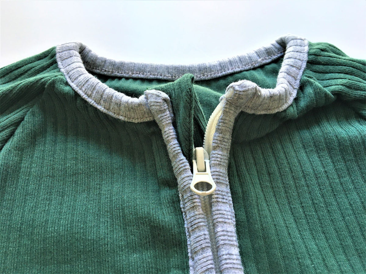 Organic Cotton Double Zipper Baby Sleeper Cotton Whimsey