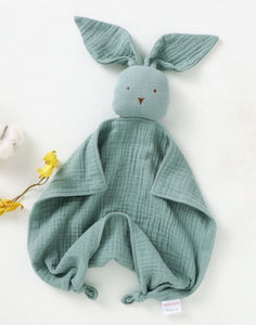 Organic Cotton Bunny Security Blanket/Baby Lovey