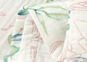 Organic Muslin Swaddle Blanket/ Baby Stroller Blanket