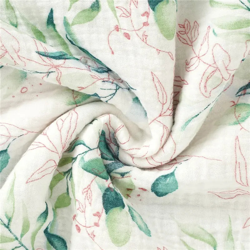 Organic Muslin Swaddle Blanket/ Baby Stroller Blanket