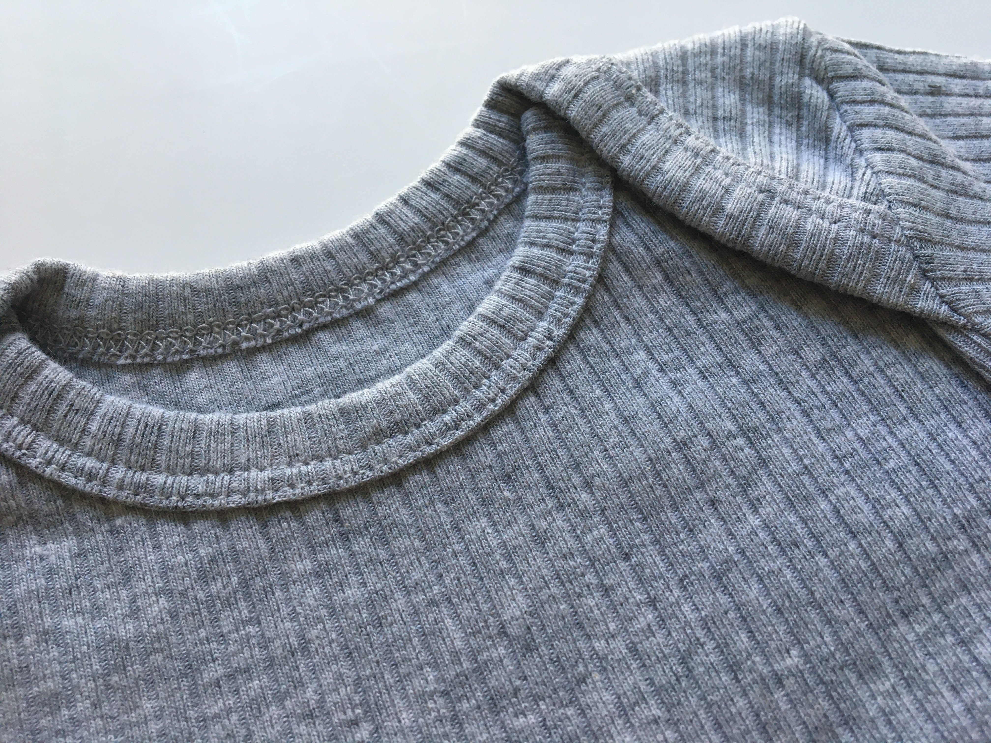 Short Sleeved Ribbed Baby Onesie