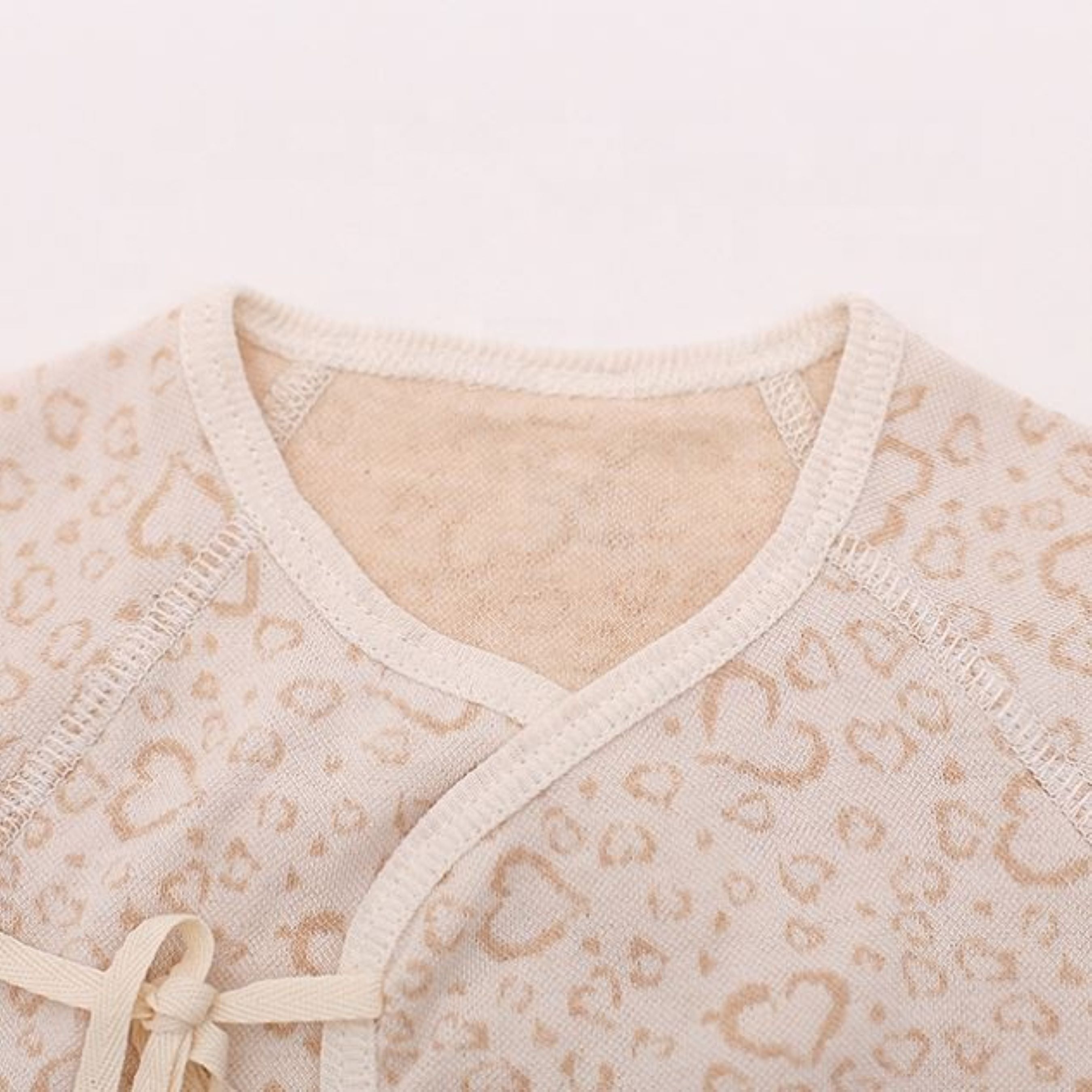 Organic Cotton Baby Heart Print Kimono Set