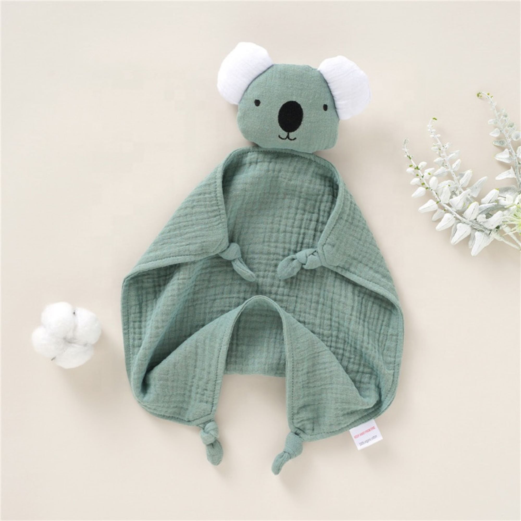 Koala Security Blanket Baby Lovey Cotton Whimsey